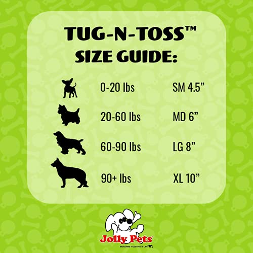 Jolly Pets Tug-n-Toss - Bola de Juguete para Perro con asa, tamaño pequeño, Color Naranja