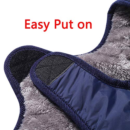 JoyDaog - Abrigo de forro polar reversible y con cuello para perros pequeños, impermeable, cálido, de algodón, ideal para el invierno