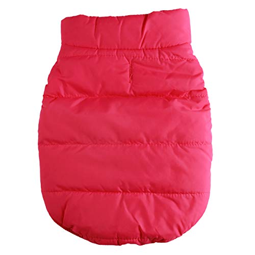 JoyDaog - Chaqueta de perro con forro polar de 2 capas para invierno y clima frío, extra suave, a prueba de viento, para cachorro y perros pequeños