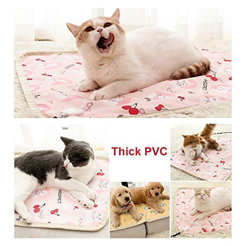 joyvio Pequeño cojín calefactor para mascotas, tapete calefactor estera calefactora cómoda y cálida para gatos perros cachorros gatitos manta calefactora resistente al agua camas para gatos camas para