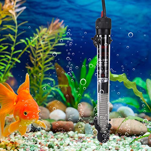 Joyzan Calentador de Acuario Calentador de pecera Sumergible Calentador de pecera Tropical Mantener Estable Temp100W(Enchufe de la UE 220 V)