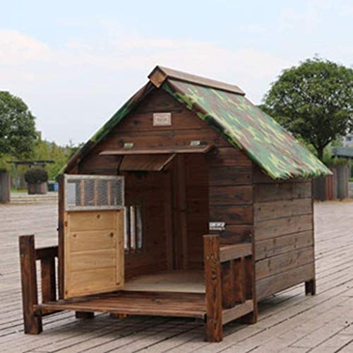 JTKDL Cajón del Animal doméstico, perreras Alambre de Madera con Puertas, diseño Moderno casa de Perro, Mediano y Grande cajón Interior Uso, Chew-Proof (Necesidad de Instalar por sí Mismo)