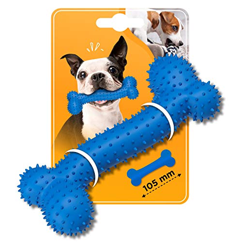 Juguete para masticar para perros, con forma de hueso, tamaño S para masticar, para perros de razas pequeñas, para entrenar y jugar.