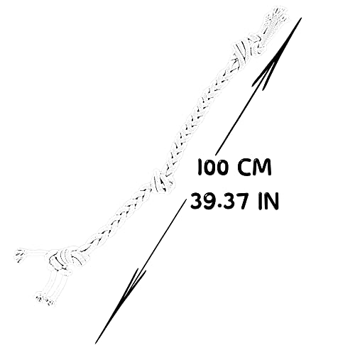 Juguete para Perros de Cuerda, Hecho en España, 100% Algodón, Limpiar los Dientes, Indestructible Masticable Interactivo para Perros Medianos y Grandes. Extra Largo de 100 cm.