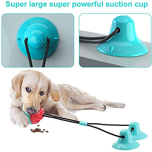 Juguete Ventosa Perro, Dog Chew Toy, Pelota de Juguete para Perros, Adecuado para masticadores agresivos y cepillos de Dientes, Adecuado para Perros pequeños y Grandes