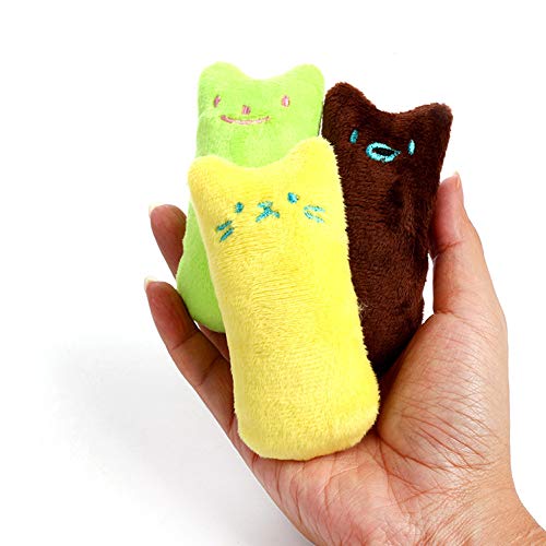 Juguetes Almohada Catnip Gatos, 5 Piezas Juguetes Hierba Gatera Pulgar, Juego Juegos Juguete Catnip, Juguete Peluche Hierba Gatera, Juguete Interactivo Masticar Hierba Gatera, Almohada Catnip, Vistoso