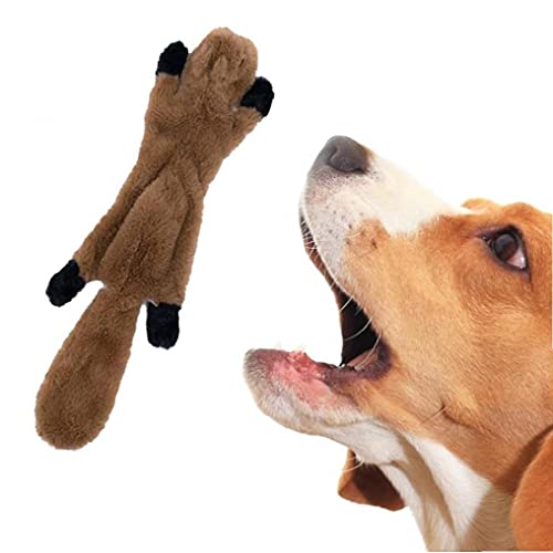 Juguetes chirriantes de Perro Relleno para Perros Gratis Juguetes de Juguetes con Ardilla Raccoon chirrido Peluche Juguetes para Perros pequeños y medianos Regalo