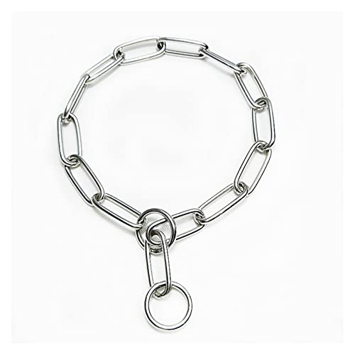 JUSTPENGHUI Collares de Perros PEQUEÑO Metal DURATORIENTE SÓSIDO SOLIDA DE Acero Inoxidable Choke Collar Pet Collar (Size : X-Small)