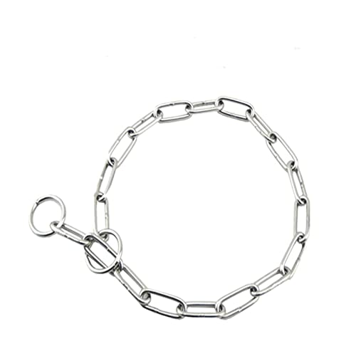 JUSTPENGHUI Collares de Perros PEQUEÑO Metal DURATORIENTE SÓSIDO SOLIDA DE Acero Inoxidable Choke Collar Pet Collar (Size : X-Small)