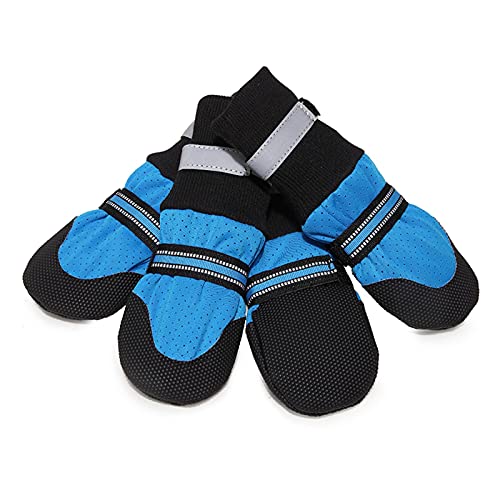 JWDS Botas para perros transpirables para mascotas zapatos altos para perros medianos y grandes de verano botas de perro grande galgo labrador mascotas zapatos perro