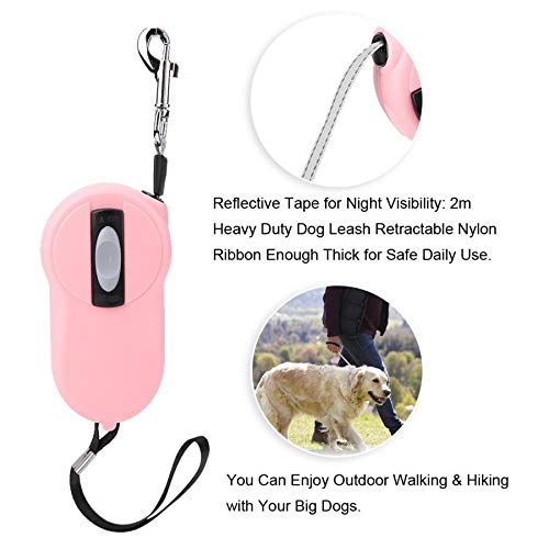 JYJZHX Pequeño mascota automática Correa de perro Nylon Extendiendo Perrito Caminando Playes retráctil Duradero Cinta Perro Correas Arnés Cuerda de tracción para mascotas (Color : A)