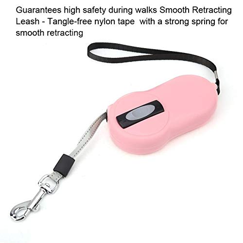 JYJZHX Pequeño mascota automática Correa de perro Nylon Extendiendo Perrito Caminando Playes retráctil Duradero Cinta Perro Correas Arnés Cuerda de tracción para mascotas (Color : A)