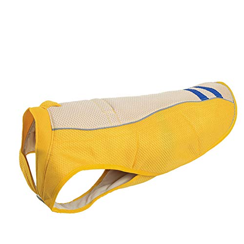 JZTRADE Chaleco Perro Refrescante Ropa para Perros Perro Chaleco Fresco Abrigos Frescos para Perros Chaleco de refrigeración para Perros Mediano Yellow,s