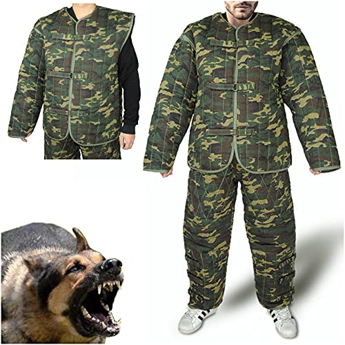 K99 Ropa Protectora para Perros de adiestramiento - Traje de adiestramiento para Perros - Traje Profesional con Mangas para mordidas de Perro Protección Corporal Grande Chaqueta