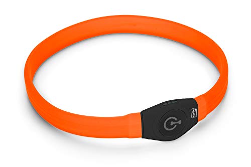 Karlie Collar for Long Haired Dogs K VISIO Light LED para Pelo Largo, 65 X 2,5 CM, Naranja, No Aplica