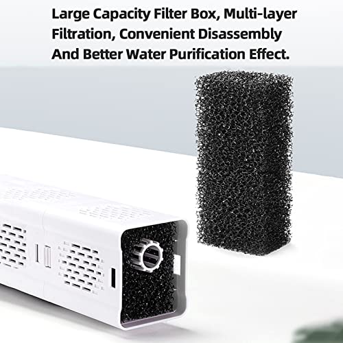 Kavolet Filtro para Acuario 15 W, Filtro Pecera, Filtro Interno de circulación con Flujo máximo de 1000 l/h, para Tanques de Agua de 80-250L, Flujo de Aire Ajustable, silencioso y bajo Ruido