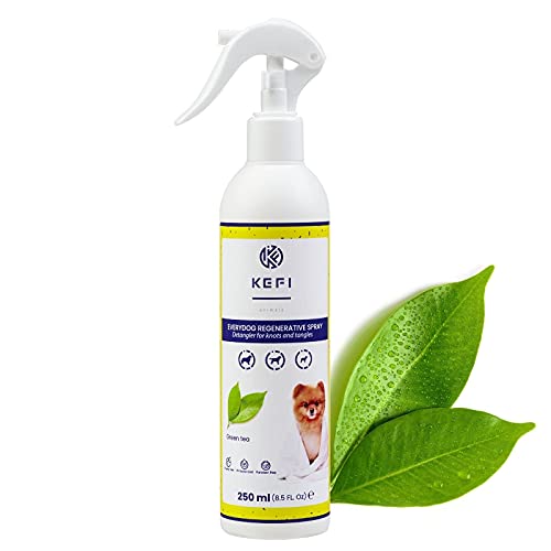 KEFI animals Aerosol de Cuidado para Perros de Everydog con Aroma a té Verde Fresco, para Pelo Corto, Pelo Largo, con lanolina y glicerina, hidrata y nutre el Cabello, Botella de Spray de 250 ml