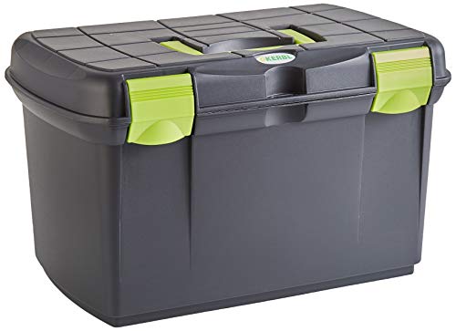 Kerbl Caja de Limpieza Arrezzo Negro/Pistacho con Inserto extraíble