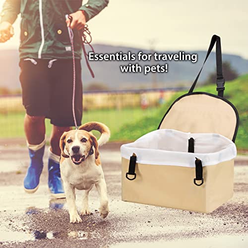 Kesntto Asiento de Coche para Perro, Bolsa de Transporte para Mascotas, Asiento del Coche de Seguridad para Mascotas Perro Gato Plegable Lavable Viaje Transportín