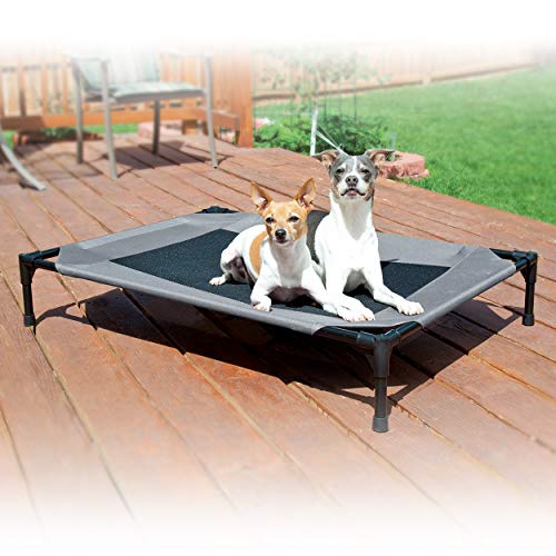 K&H Mascotas Catre elevado original para mascotas, cama para perros y gatos, Grande