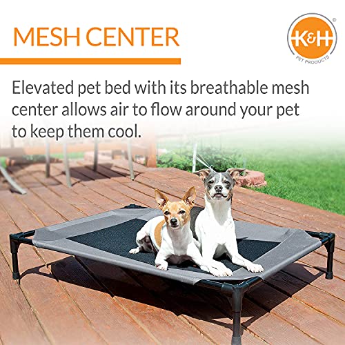 K&H Mascotas Catre elevado original para mascotas, cama para perros y gatos, Grande