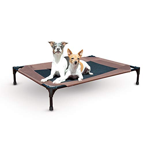 K&H Mascotas Catre elevado original para mascotas, cama para perros y gatos, Grande