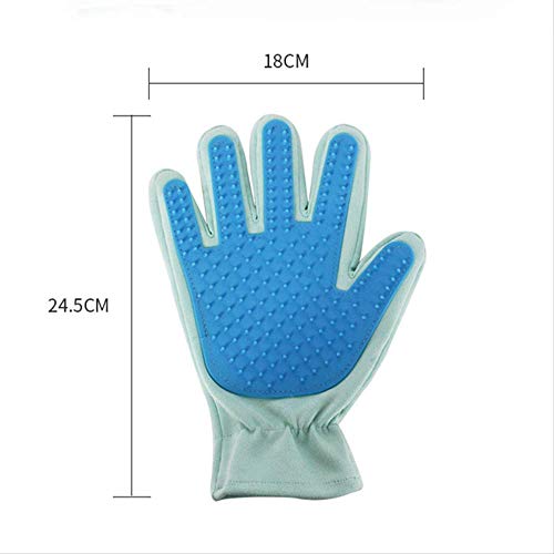 KIFFAY 2 Uds, Diseño Elástico, Silicona, Mascotas, Perros, Gatos, Guantes De Aseo, Cepillo, Removedor De Pelo, Masaje, Lavado, Peine De Baño para Mascotas, Gadget De Limpieza para Deshedding Rosado