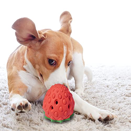 KIHL Juguete para Masticar Frutas para Perros | Herramienta de Limpieza de Dientes de Perro para masticadores agresivos | Juguete para Fugas de Comida para Perros | con función de distribución