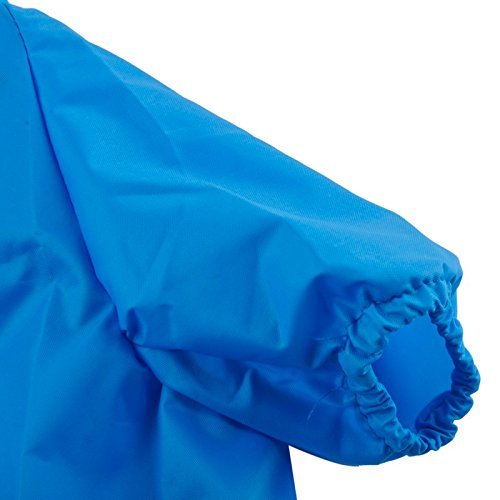 KIRALOVE Impermeable para Perro - Rompevientos - Capucha - Visera - Color Azul - Talla l