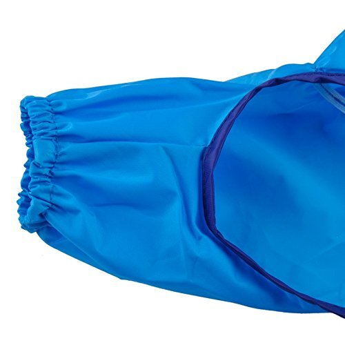 KIRALOVE Impermeable para Perro - Rompevientos - Capucha - Visera - Color Azul - Talla l