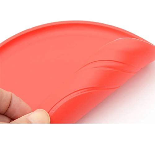 KJDS Frisbee, divertido plato volador de silicona para perros y gatos, juguete volador resistente a masticar cachorros de entrenamiento interactivo para mascotas 6 piezas