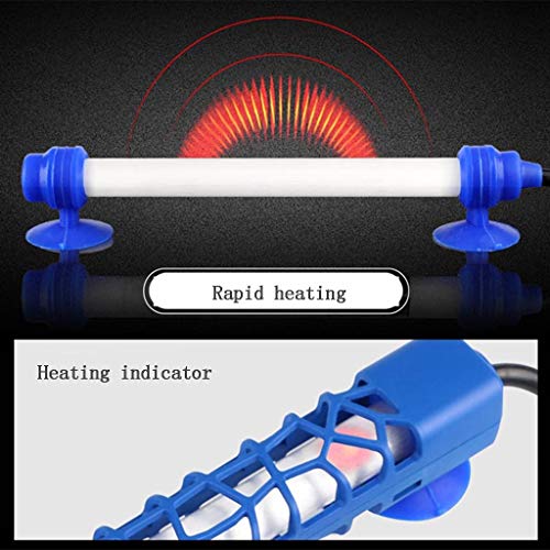KKYG Calentador Sumergible Para Acuarios, Calentador De Tanque De Peces Ajustable Calentador Betta Compacto Y Confiable, Cuarzo Lechoso Resistente Al Calor, Con Controlador De Temperatura Externo, (