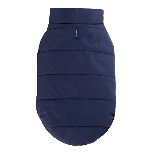 Komate Chaqueta Polar de Invierno para Perros Cómodo Abrigo Suave y cálido para Clima frío con Nieve Chaqueta Cortavientos para Perros y Mascotas (XS (Pecho 32 cm), Azul)