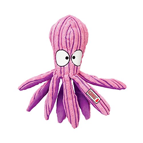 KONG - CuteSeas Octopus - Peluche de Pana para Perros - para Perros Pequeños