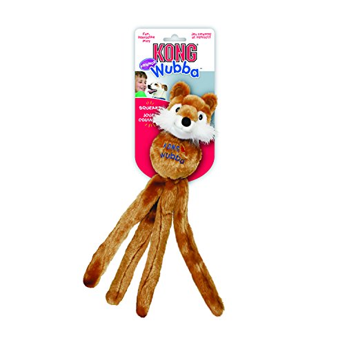 KONG - Wubba Friends - Juguete sonoro para jugar a buscar (varios personajes) - Para Perros de Raza Grande