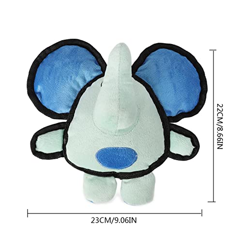 Ksruee Juguetes de Peluche para Perros Juguetes para Masticar | Juguetes interactivos de Oso Elefante para Perros | Bonito Juguete de Peluche para Perro chirriante para Perros Grandes y pequeños