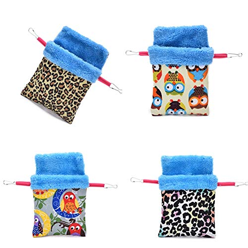 KunLS Nido Agapornis Cama Hamster Hamster Accesorios Guinea Cerdo Hamaca Jaula De Ratas Accesorios Hamacas De Rata para Jaula Jaula para Hamster, Accesorios 3,s