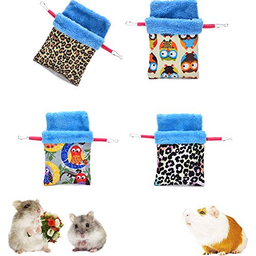 KunLS Nido Agapornis Cama Hamster Hamster Accesorios Guinea Cerdo Hamaca Jaula De Ratas Accesorios Hamacas De Rata para Jaula Jaula para Hamster, Accesorios 3,s