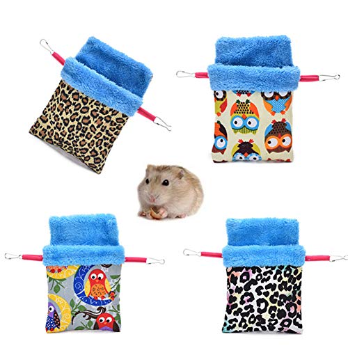 KunLS Nido Agapornis Cama Hamster Hamster Accesorios Guinea Cerdo Hamaca Jaula De Ratas Accesorios Hamacas De Rata para Jaula Jaula para Hamster, Accesorios 3,s