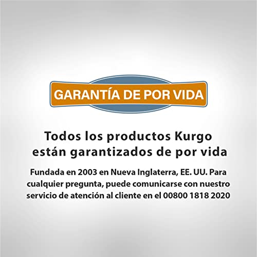 Kurgo Rover, Asiento de Coche para Perros, Asiento Elevador para Mascotas, Incluye Correa de Seguridad, Negro/Azul