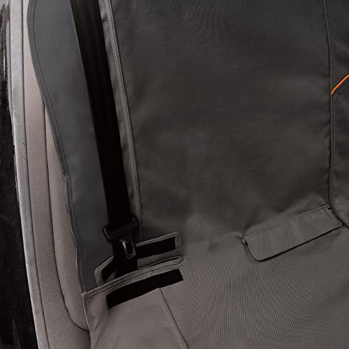 Kurgo Wander - Funda de Asiento de Coche para Perros, Protector de Asiento para Macotas, Ajuste Universal - Gris