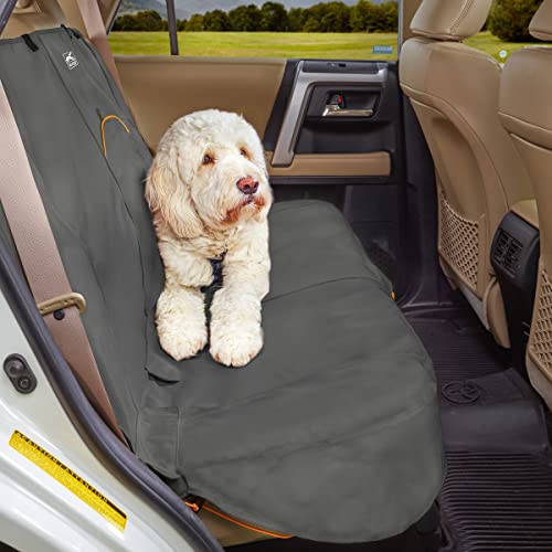 Kurgo Wander - Funda de Asiento de Coche para Perros, Protector de Asiento para Macotas, Ajuste Universal - Gris