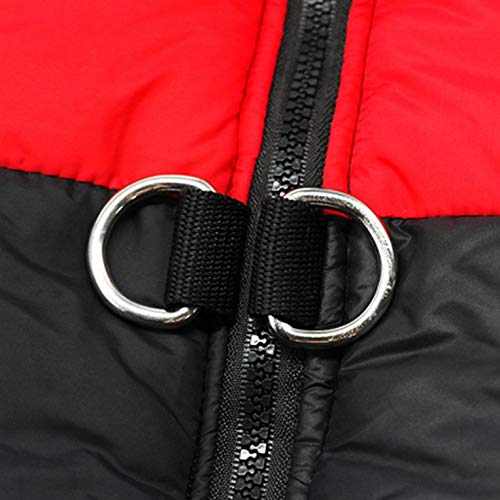 Kurphy Chaqueta de algodón para perros impermeable ropa para mascotas caliente cortavientos chaleco abrigo otoño e invierno traje de esquí para mascotas ropa gruesa para perros