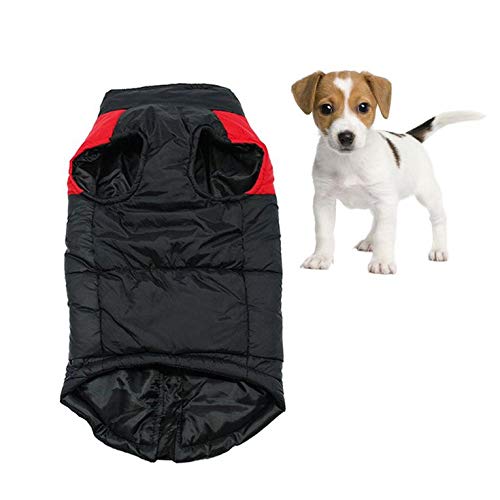 Kurphy Chaqueta de algodón para perros impermeable ropa para mascotas caliente cortavientos chaleco abrigo otoño e invierno traje de esquí para mascotas ropa gruesa para perros