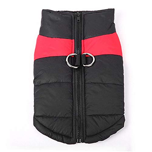 Kurphy Chaqueta de algodón para perros impermeable ropa para mascotas caliente cortavientos chaleco abrigo otoño e invierno traje de esquí para mascotas ropa gruesa para perros