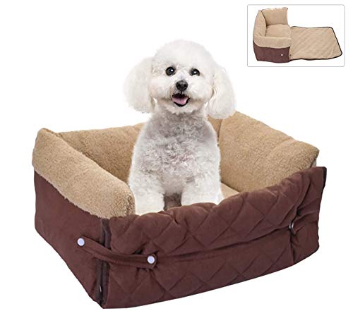 laamei Cama para perros, cama para gatos y perros, cama para perros Pecute extensible, rectangular de felpa ultra suave de lujo, lavable a máquina