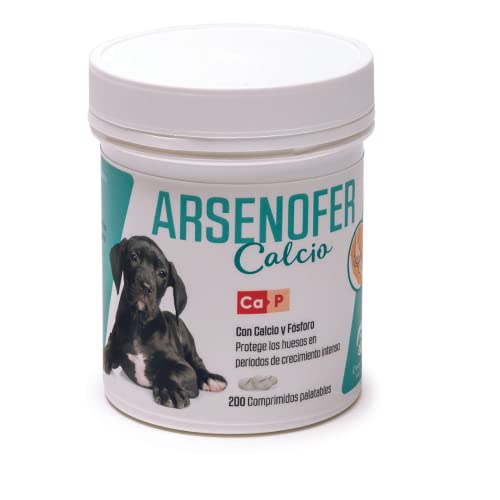 LABORATORIOS PINO, S.A. ARSENOFER. Suplemento de Calcio, fósforo y vitaminas para Perros y Gatos. Elaborado en España.