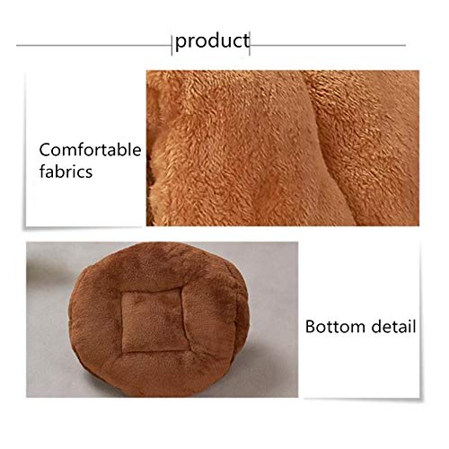 LahAd Caseta Perro Interior Camas para Perros De Lujo Cama del Perro Perro Bolsas de Dormir Cama de Veterinario para Perros De Peluche Cama del Perro Camel,Small