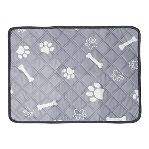 Lavable Empapadores Perros, Almohadilla De Orina Impermeable Para Mascotas Pequeñas, Alfombra Antideslizante Reutilizable Lavable A Máquina Para Gato Perro Conejo Chinchilla Sofá Coche Perrera, Gris