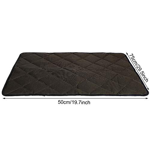 Ledeak Alfombra de Refrigeración para Perro Gato, Cama Lavable Autoenfriamiento Alfombra Refrescante Colchoneta Manta de Dormir Fresco Colchon Impermeable para Verano Mascotas Animales Marrón